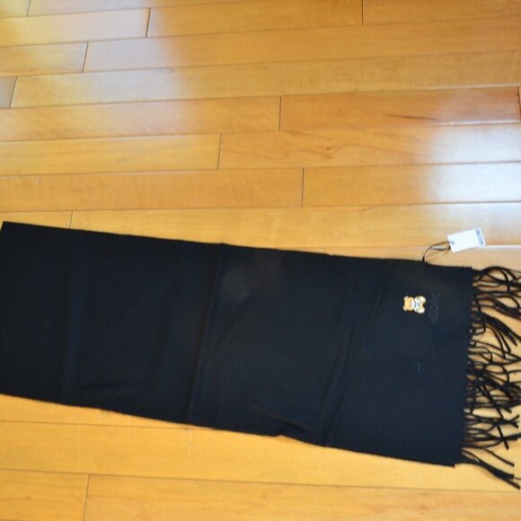 MOSCHINO Embroidered Moschino Bear Wool Scarf - Picture 2 of 7